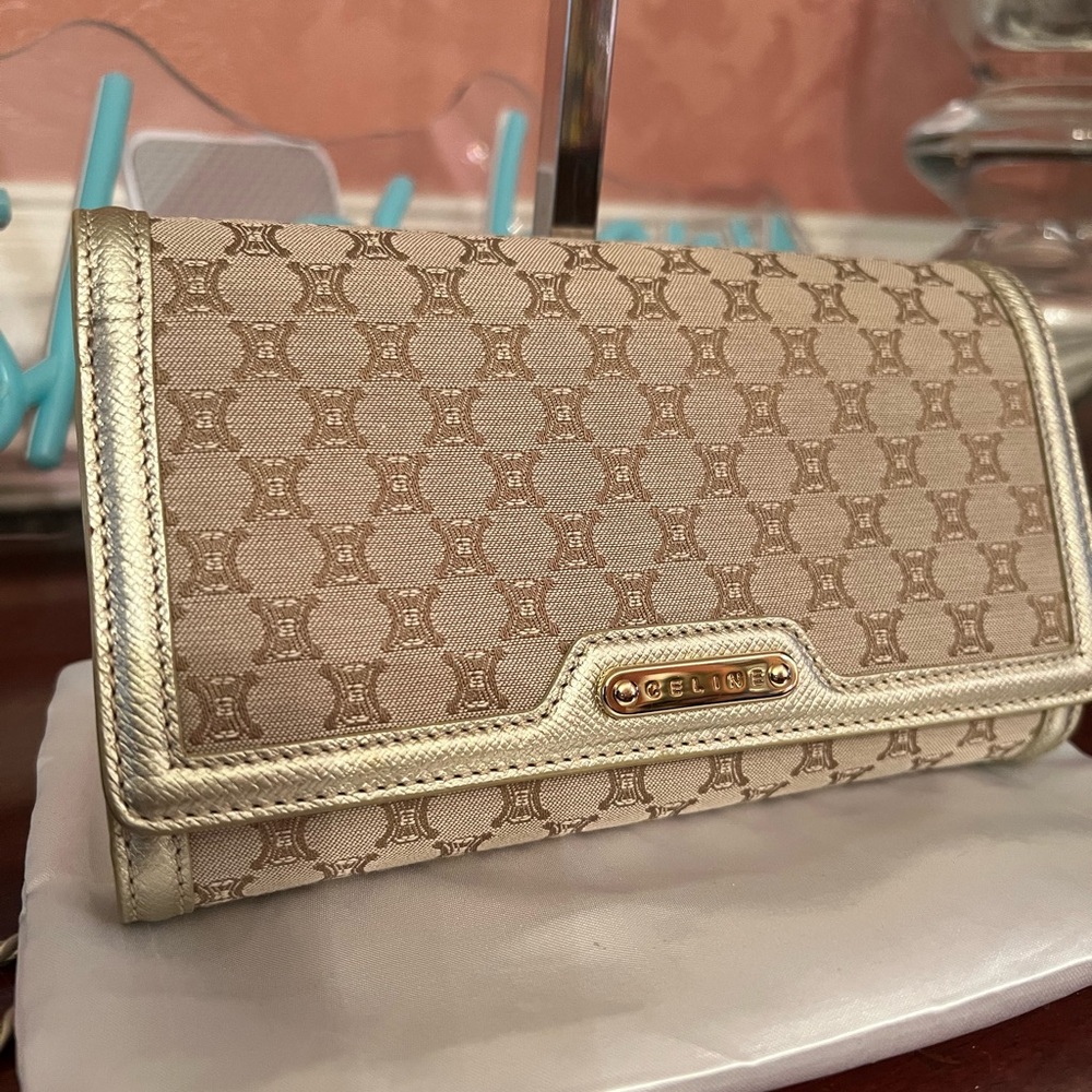 Celine Wallet/Clutch with Chain. COA and Tags. Excellent condition, Never Used!